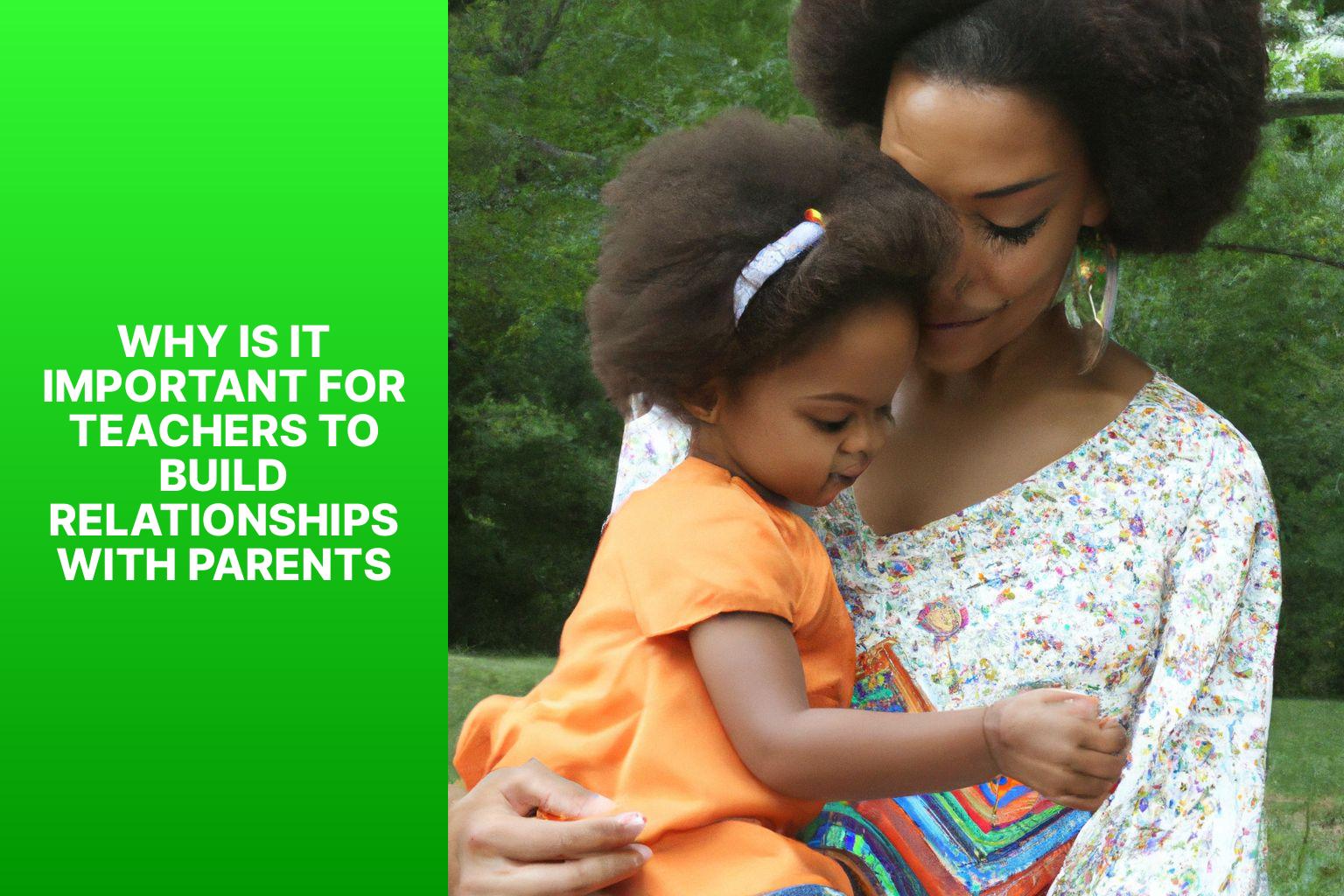 The Importance Of Building Relationships With Parents: Enhancing ...