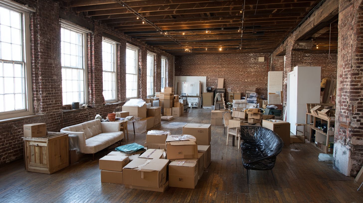 Williamsburg Warehouse Lofts and the Challenges of Packing Large Open Plan Industrial Spaces