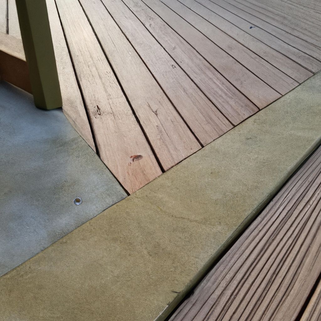 wood deck over concrete front porch