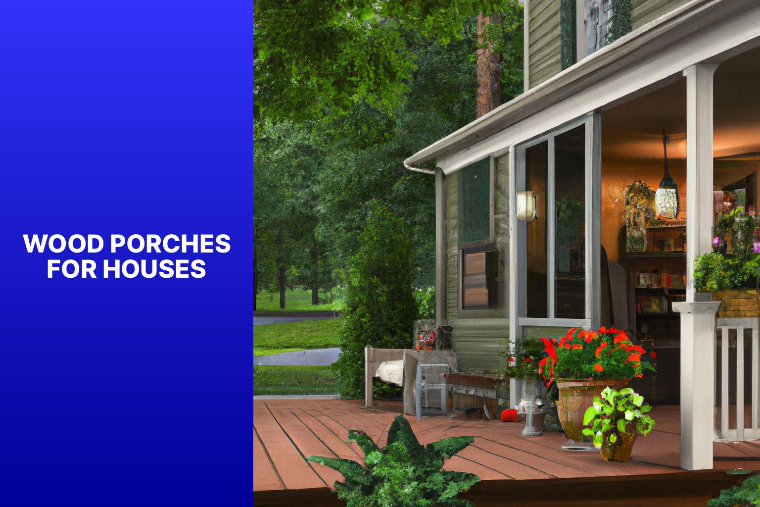 wood porches for houses
